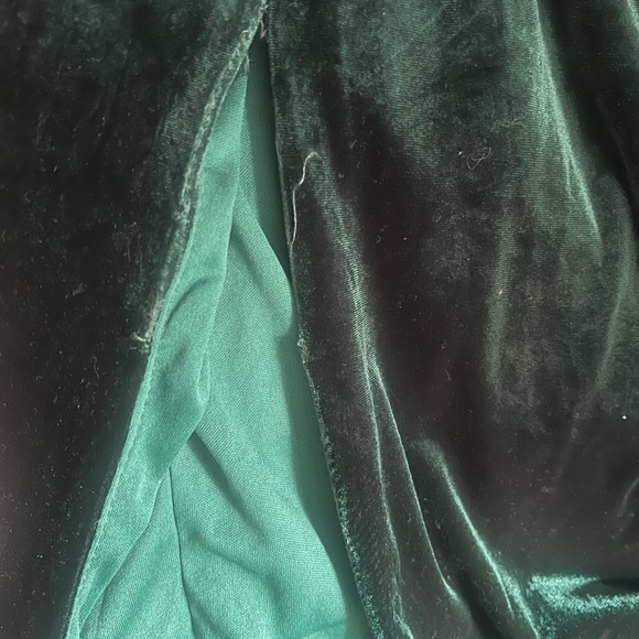 Fashion nova- Fiona Velvet Maxi Dress - Hunter - Picture 4 of 4